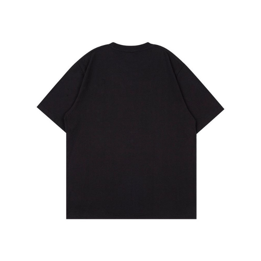(FLOWERS) UNISEX OVERSIZED STANDARD TEE SHIRT.